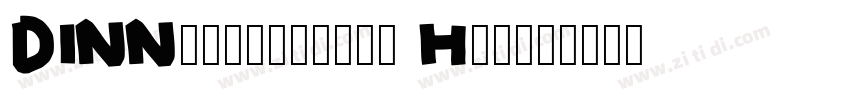 DINNextstencil Heavy字体转换
